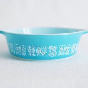 2 x Pyrex Butterprint Casserole 471 & 472 NO LIDS